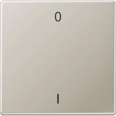 JUNG EnOcean draadloze wandzender 2-kanaals met symbolen 0-1 LS990 edelstaal (ENO ES 2990-01-L)