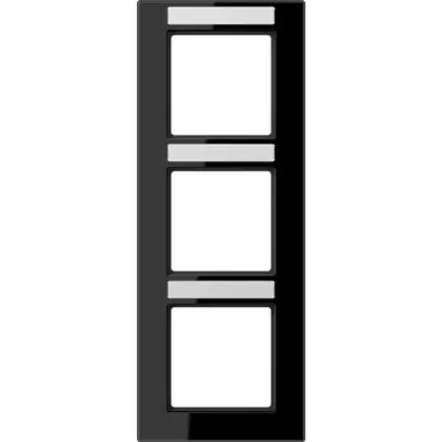 JUNG Afdekraam 3v Verticaal zwart glans W (AC 583 BFNA SW)
