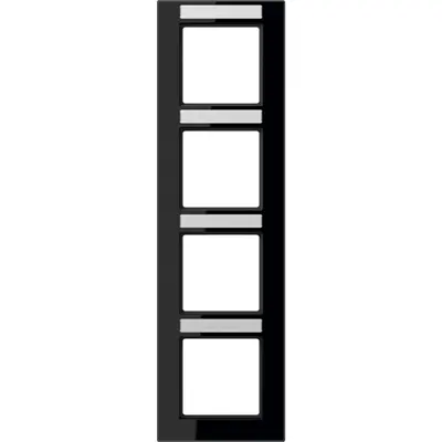 JUNG Afdekraam 4v Verticaal zwart glans W (AC 584 BFNA SW)