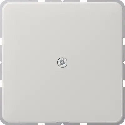 JUNG centraalplaat met snoerinvoer en draagring CD500 lichtgrijs (CD 590 A LG)