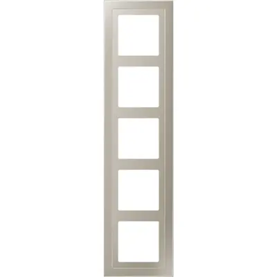 JUNG afdekraam 5-voudig LS DESIGN edelstaal (ESD 2985-L)