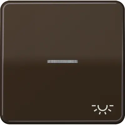 JUNG schakelwip met lichtsymbool en controlevenster CD500 bruin (CD 590 KO5L BR)
