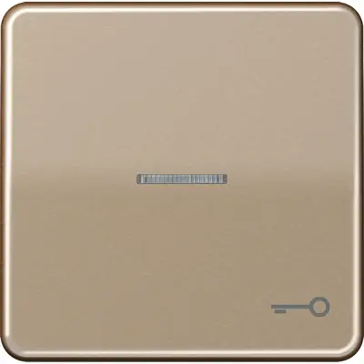 JUNG schakelwip met sleutelsymbool en controlevenster CD500 goud brons (CD 590 KO5T GB)