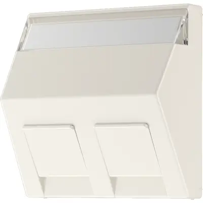 JUNG centraalplaat voor montage adapter 30 graden met tekstvenster A-range creme (A 569-30 BF PL)