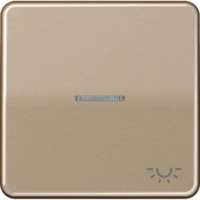 JUNG schakelwip met lichtsymbool en controlevenster CD500 goud brons (CD 590 KO5L GB)