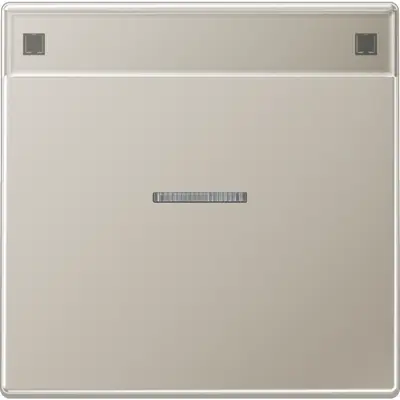JUNG schakelwip met controlevenster en tekstvenster LS990 edelstaal (ES 2990 NAKO5)