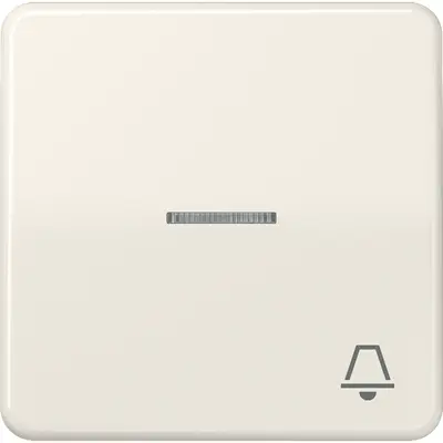 JUNG schakelwip met belsymbool en controlevenster CD500 creme (CD 590 KO5K)