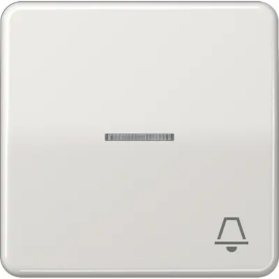 JUNG schakelwip met belsymbool en controlevenster CD500 lichtgrijs (CD 590 KO5K LG)