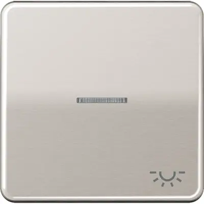 JUNG schakelwip met lichtsymbool en controlevenster CD500 platina (CD 590 KO5L PT)