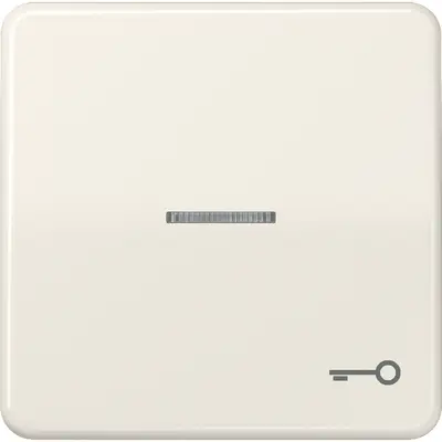 JUNG schakelwip met sleutelsymbool en controlevenster CD500 creme (CD 590 KO5T)