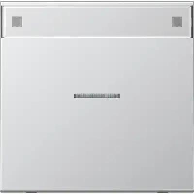 JUNG schakelwip met controlevenster en tekstvenster LS990 aluminium (AL 2990 NAKO5)