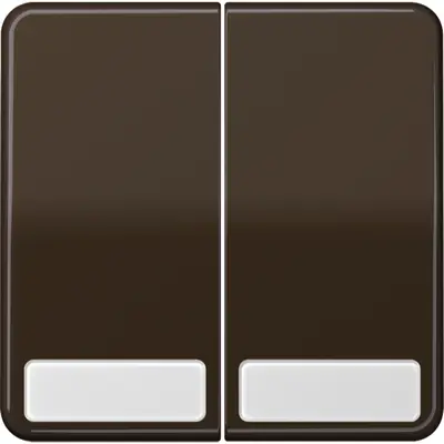 JUNG schakelwip 2-voudig met tekstvenster CD500 bruin (CD 595 NA BR)