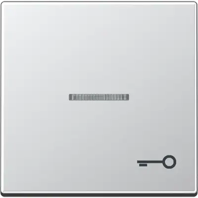 JUNG schakelwip met sleutelsymbool en controlevenster A-range aluminium (A 590 KO5 T AL)