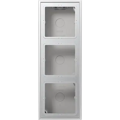 JUNG opbouwbak 3-voudig LS990 aluminium (AL 2583 A-L)