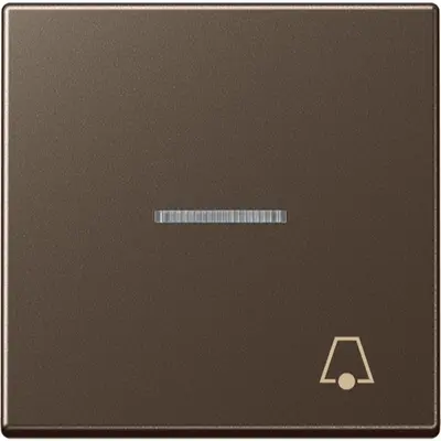 JUNG schakelwip met belsymbool controlevenster A-range mokka (A 590 KO5 K MO)
