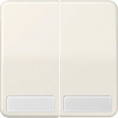 JUNG schakelwip 2-voudig met tekstvenster CD500 creme (CD 595 NA)