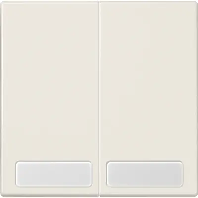 JUNG schakelwip 2-voudig met tekstvenster LS990 creme (LS 995 NA)