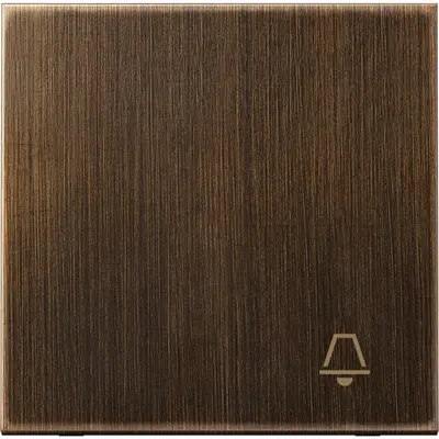 JUNG schakelwip met belsymbool LS990 messing antiek (ME 2990 K AT)