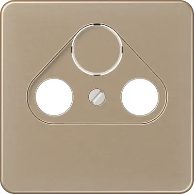 JUNG centraalplaat coax/sat CD500 goud brons (CD 561 SAT GB)