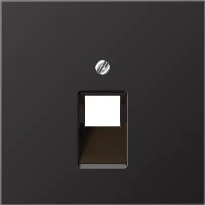 JUNG centraalplaat 1-voudig tbv RJ45 wandcontactdoos LS990 dark gelakt aluminium (AL 2969-1 UA D)