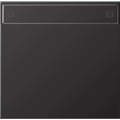 JUNG schakelwip met tekstvenster LS990 dark gelakt aluminium (AL 2990 NA D)