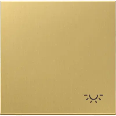 JUNG schakelwip met lichtsymbool LS990 messing klassiek (ME 2990 L C)