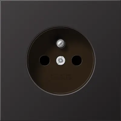JUNG wandcontactdoos penaarde Safety+ LS990 dark gelakt aluminium (AL 1520 FKI D)