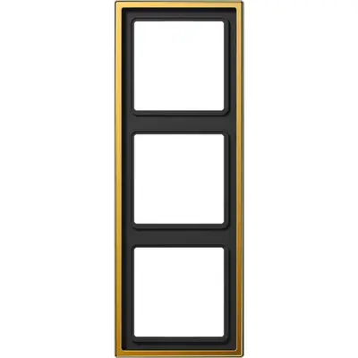 JUNG afdekraam 3-voudig LS990 verguld (LS 983 GGO)