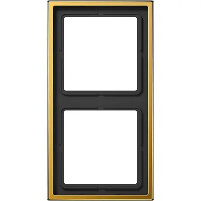 JUNG afdekraam 2-voudig LS990 verguld (LS 982 GGO)