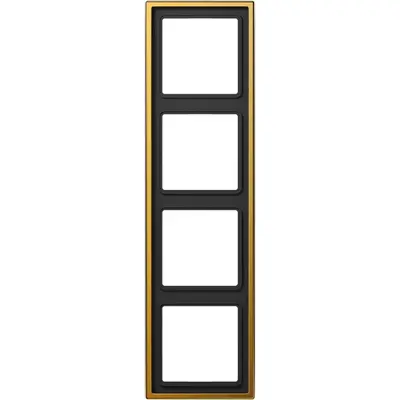 JUNG afdekraam 4-voudig LS990 verguld (LS 984 GGO)
