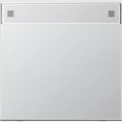JUNG schakelwip met tekstvenster LS990 aluminium (AL 2990 NA)