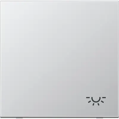 JUNG schakelwip met lichtsymbool LS990 aluminium (AL 2990 L)