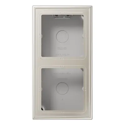 JUNG opbouwbak 2-voudig LS990 edelstaal (ES 2582 A-L)