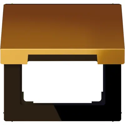 JUNG klapdeksel voor wandcontactdoos en centraaldelen van 50 x 50 mm LS990 verguld (LS 990 KL GGO)