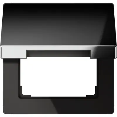JUNG klapdeksel voor wandcontactdoos en centraaldelen van 50 x 50 mm LS990 glanzend chroom (GCR 2990 KL)