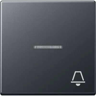 JUNG schakelwip met belsymbool controlevenster A-range antraciet mat (A 590 BFKO5 K ANM)
