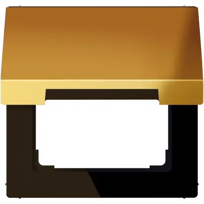 JUNG klapdeksel voor wandcontactdoos en centraaldelen van 50 x 50 mm LS990 goudkleurig (GO 2990 KL)