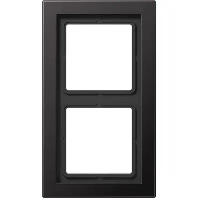 JUNG afdekraam 2-voudig LS DESIGN dark gelakt aluminium (ALD 2982 D)