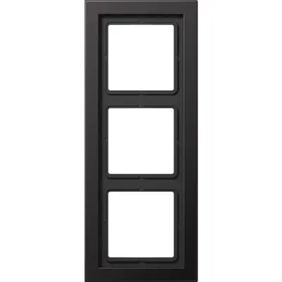 JUNG afdekraam 3-voudig LS DESIGN dark gelakt aluminium (ALD 2983 D)
