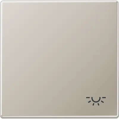 JUNG schakelwip met lichtsymbool LS990 edelstaal (ES 2990 L)