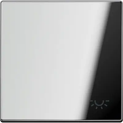 JUNG schakelwip met lichtsymbool LS990 glanzend chroom (GCR 2990 L)