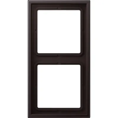 JUNG afdekraam 2-voudig LS ZERO thermoplast dark gelakt (LSZ AL 982 BF D)
