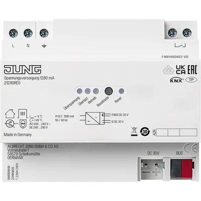 JUNG knx voedingseenheid 1280 ma (21280 REG)