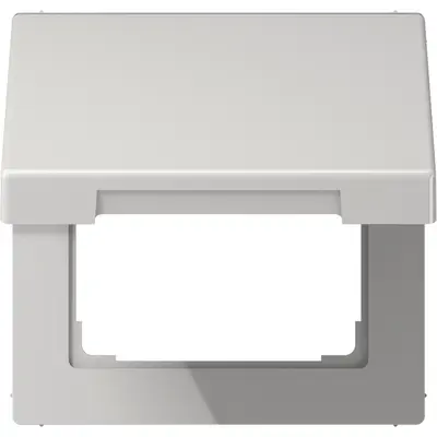 JUNG klapdeksel voor wandcontactdoos en centraaldelen van 50 x 50 mm LS990 lichtgrijs (LS 990 BFKL LG)