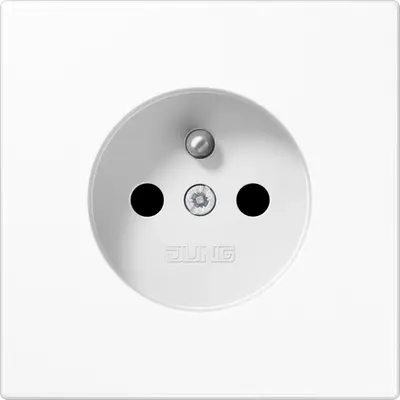 JUNG wandcontactdoos penaarde Safety+ LS990 alpine wit (LS 1520 FKI WW)