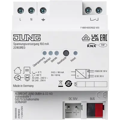 JUNG knx voedingseenheid 160 ma (20160 REG)