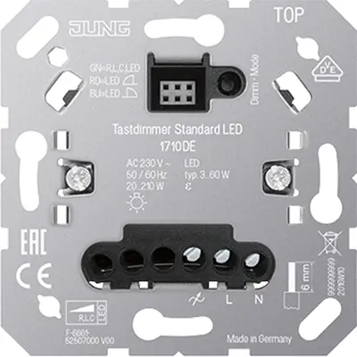 JUNG tastdimmer standaard LED 3-60 Watt (1710 DE)
