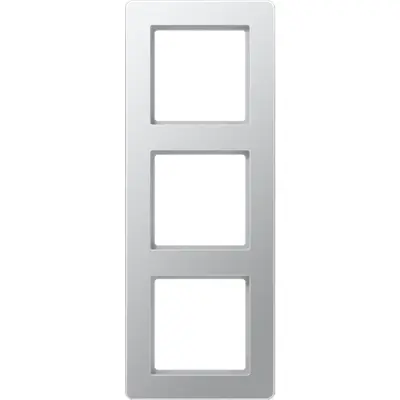 JUNG afdekraam 3-voudig A Flow aluminium (AF 583 BF AL)