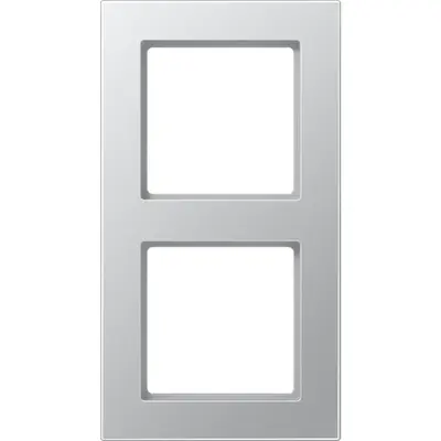 JUNG afdekraam 2-voudig A550 aluminium (A 5582 BF AL)
