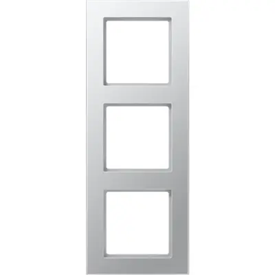 JUNG afdekraam 3-voudig A550 aluminium (A 5583 BF AL)